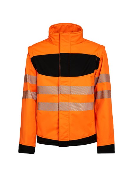 K-EOSSJ-EOS Hi-Vis Workwear Softshell Jacket With Printing Area