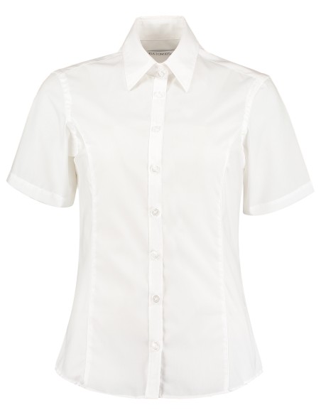 K-K742F-Chemisier de travail à manches courtes pour femmes