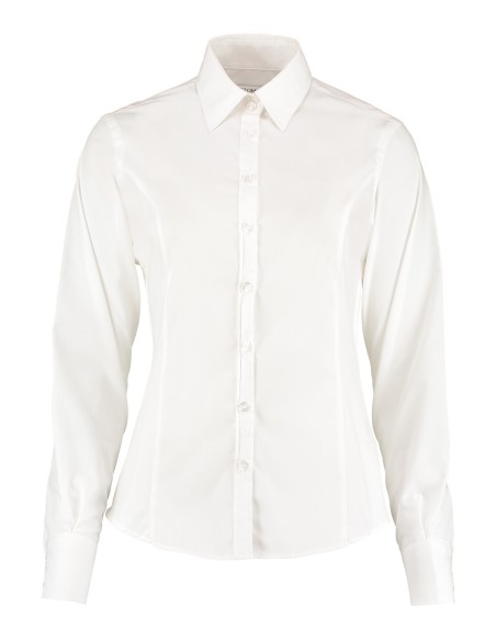 K-K743F-Chemisier de travail à manches longues pour femmes