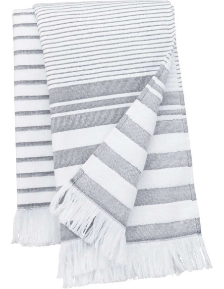 K-KA132-STRIPED FRINGED FOUTA