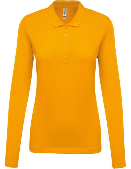 K-KA257-LADIES’ LONG-SLEEVED PIQUÉ POLO SHIRT