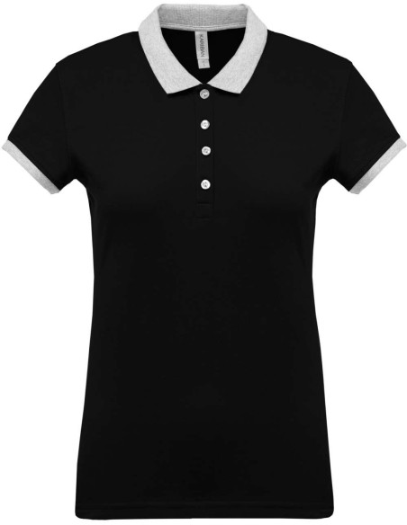 K-KA259-LADIES’ TWO-TONE PIQUÉ POLO SHIRT