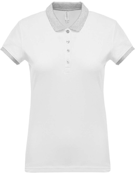 K-KA259-LADIES’ TWO-TONE PIQUÉ POLO SHIRT