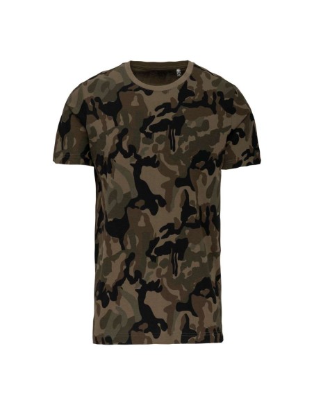 K-KA3030-MEN'S SHORT-SLEEVED CAMO T-SHIRT