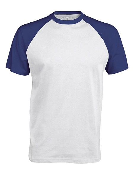 K-KA330-Base ball - T-shirt bicolore manches courtes