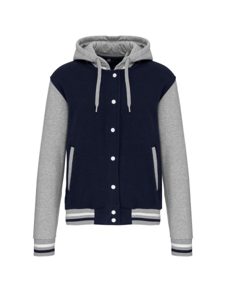 K-KA4003-UNISEX TEDDY JACKET WITH HOOD