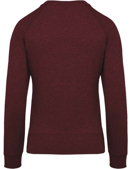 K-KA481-LADIES’ ORGANIC COTTON CREW NECK RAGLAN SLEEVE SWEATSHIRT