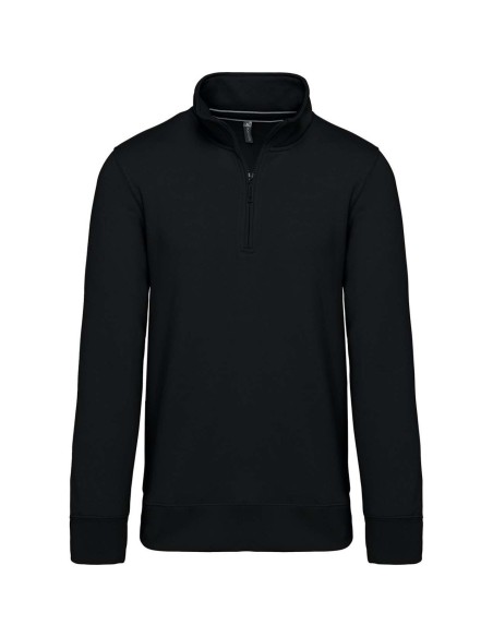 K-KA487-ZIPPED NECK SWEATSHIRT