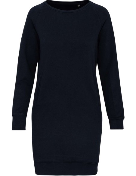 K-KA493-ORGANIC FLEECE LOUNGE DRESS