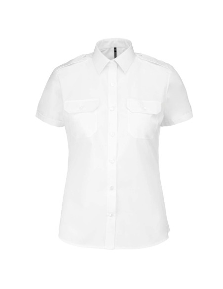 K-KA504-LADIES’ SHORT-SLEEVED PILOT SHIRT