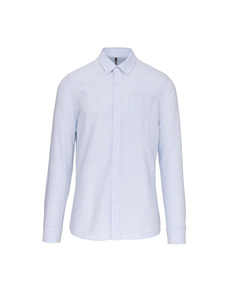 K-KA516-LONG-SLEEVED WASHED OXFORD COTTON SHIRT
