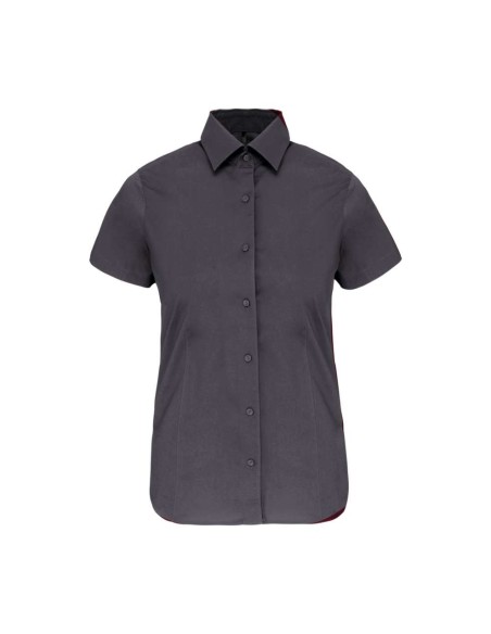 K-KA532-LADIES' SHORT-SLEEVED COTTON/ELASTANE SHIRT