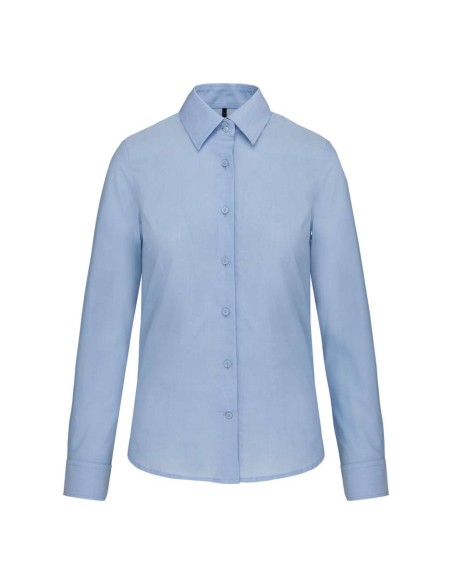 K-KA534-LADIES' LONG-SLEEVED OXFORD SHIRT