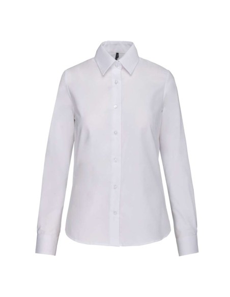 K-KA534-LADIES' LONG-SLEEVED OXFORD SHIRT