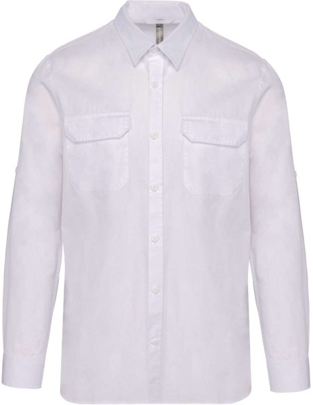 K-KA590-MEN'S LONG-SLEEVED SAFARI SHIRT