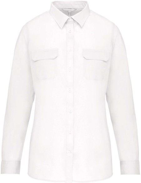 K-KA591-LADIES' LONG-SLEEVED SAFARI SHIRT