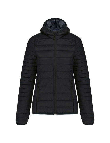 K-KA6111-LADIES' LIGHTWEIGHT HOODED PADDED JACKET