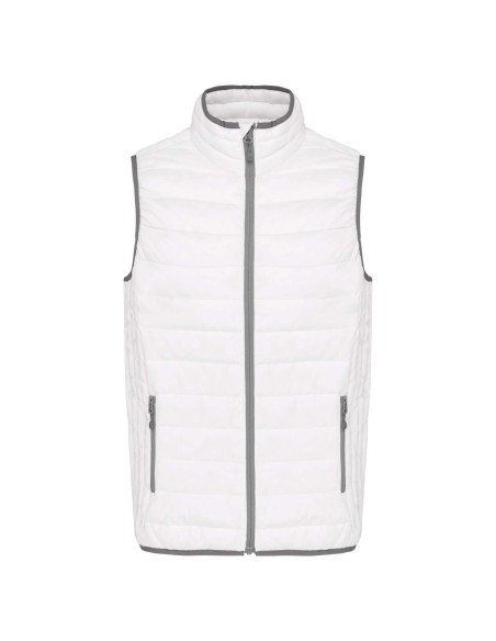 K-KA6113-MEN’S LIGHTWEIGHT SLEEVELESS FAKE DOWN JACKET