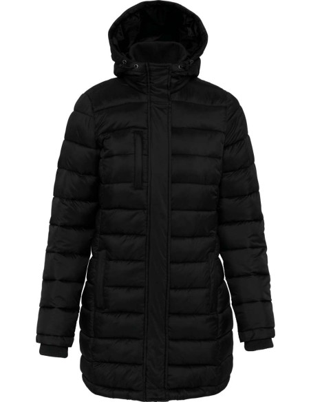 K-KA6129-LADIES' LIGHTWEIGHT HOODED PADDED PARKA