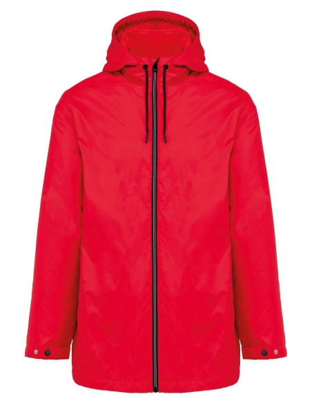 K-KA6153-UNISEX HOODED JACKET WITH MICRO-POLARFLEECE LINING