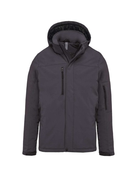 K-KA650-MEN'S HOODED SOFTSHELL LINED PARKA
