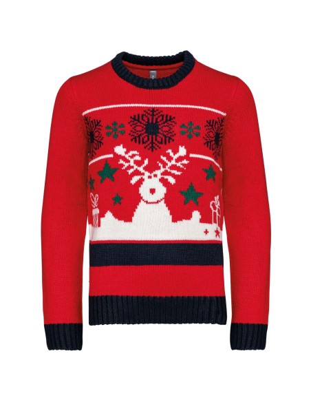K-KA9012-KIDS’ CREW NECK CHRISTMAS JUMPER