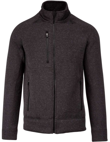 K-KA9106-MEN'S FULL ZIP HEATHER JACKET