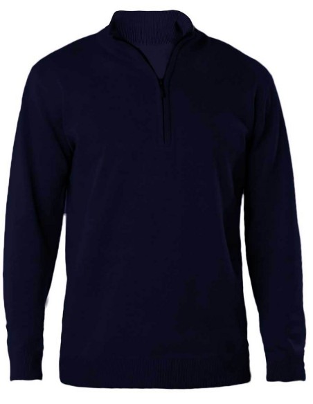 K-KA970-MEN'S ZIP NECK JUMPER