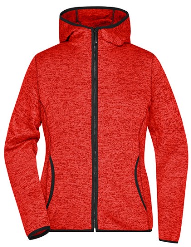 DAI-JN588-Ladies Knitted Fleece Hoody