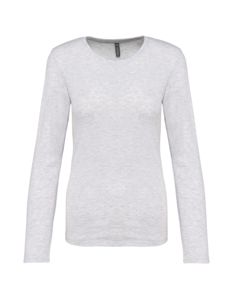 K-KB383-LADIES' LONG-SLEEVED CREW NECK T-SHIRT
