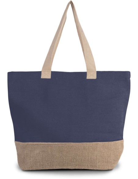 K-KI0258-RUSTIC JUCO HOLD-ALL SHOPPER BAG