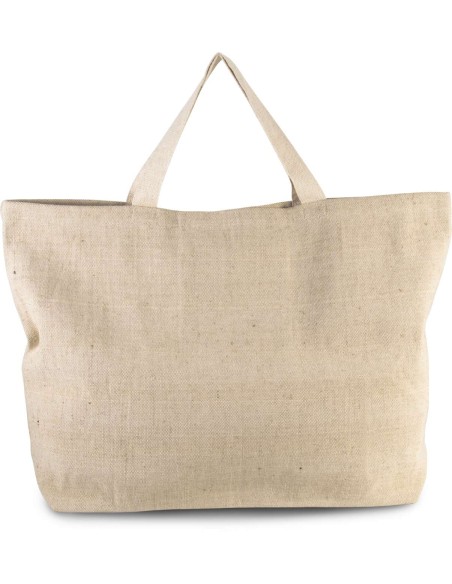 K-KI0260-RUSTIC JUCO LARGE HOLD-ALL SHOPPER BAG