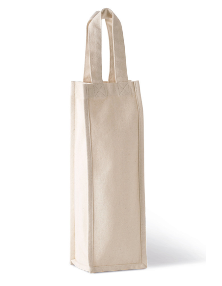 K-KI0269-COTTON CANVAS BOTTLE BAG