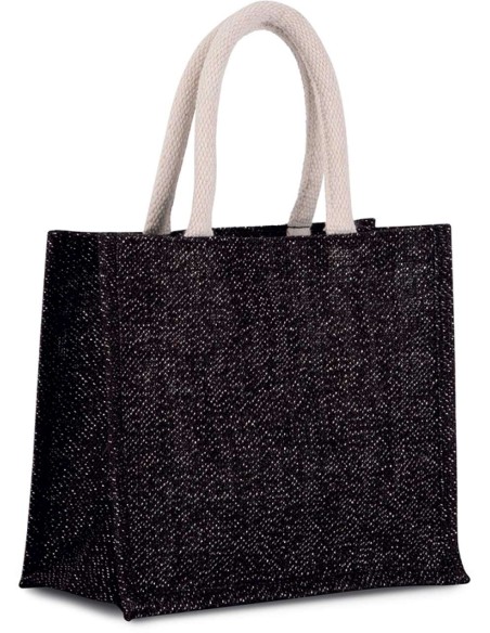 K-KI0273-JUTE CANVAS TOTE - MEDIUM