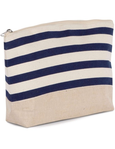 K-KI0752-NAUTICAL PRINT ACCESSORIES POUCH