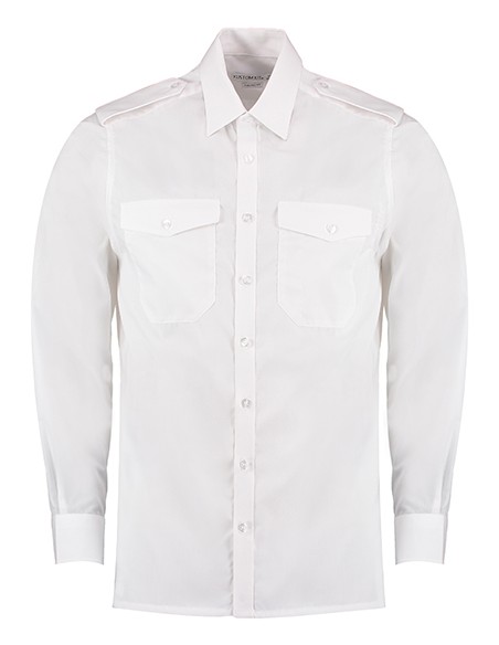 K-KK134-Mens Tailored Fit Pilot Shirt Long Sleeve
