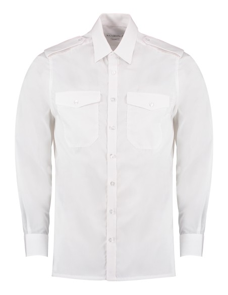 K-KK134-Mens Tailored Fit Pilot Shirt Long Sleeve
