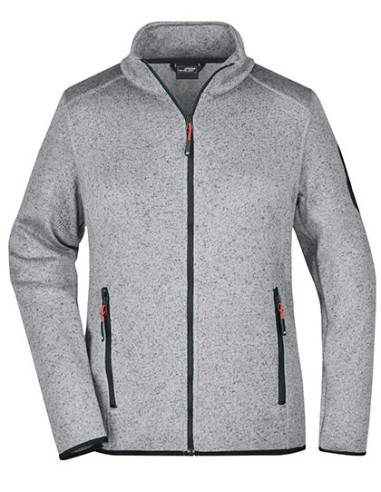 DAI-JN761-Ladies Knitted Fleece Jacket