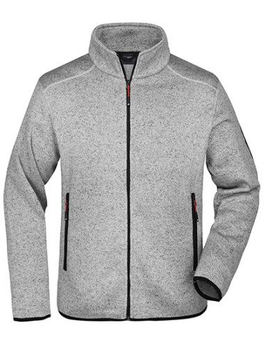 DAI-JN762-Mens Knitted Fleece Jacket