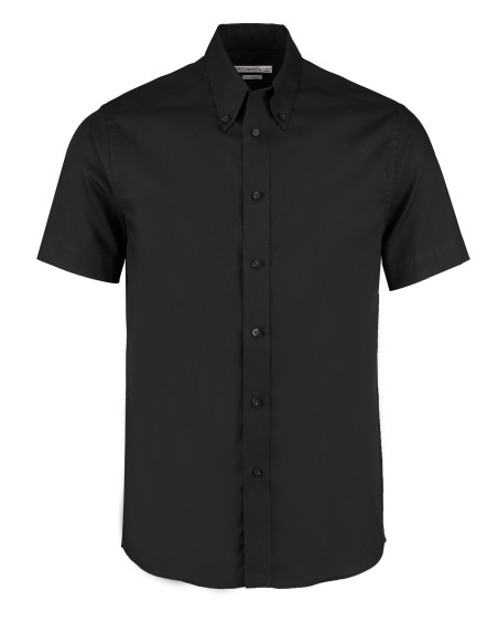 K-KK187-Chemise Oxford de première qualité à manches courtes slim