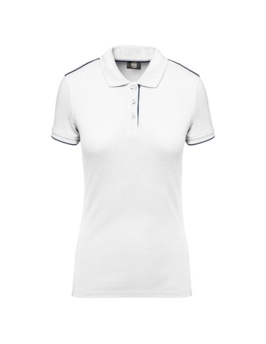 DES-WK271-LADIES' SHORT-SLEEVED CONTRASTING DAYTODAY POLO SHIRT