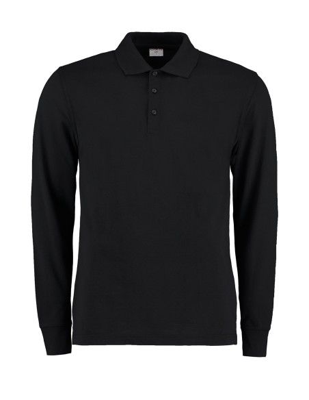 K-KK430-Mens Classic Fit Long Sleeve Polo Shirt