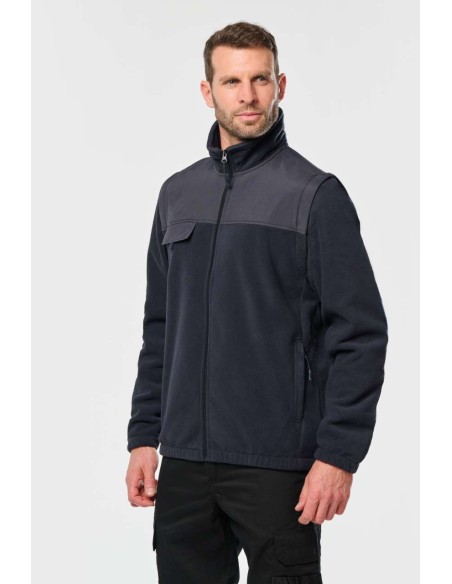DES-WK9105-FLEECE JACKET WITH REMOVABLE SLEEVES