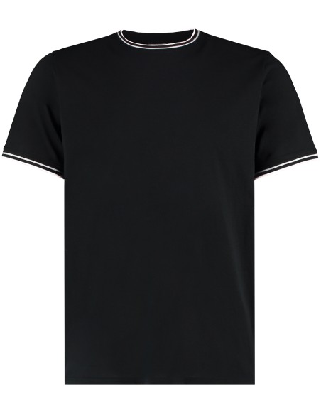 K-KK519-Fashion Fit Tipped Tee