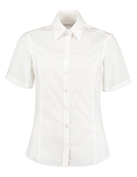K-KK742F-Womens Tailored Fit Business Shirt Short Sleeve