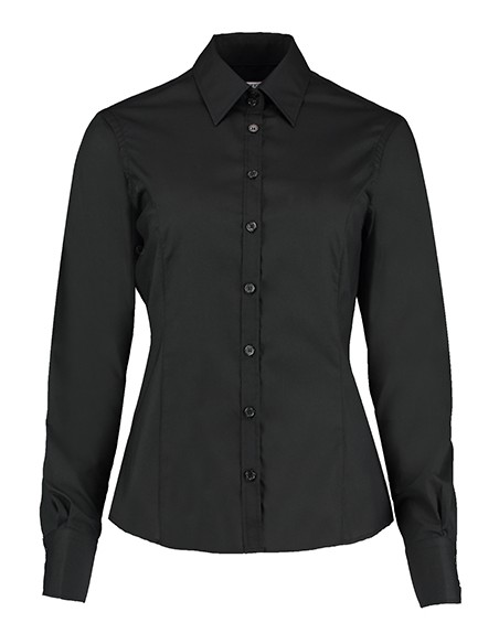 K-KK743F-Womens Tailored Fit Business Shirt Long Sleeve