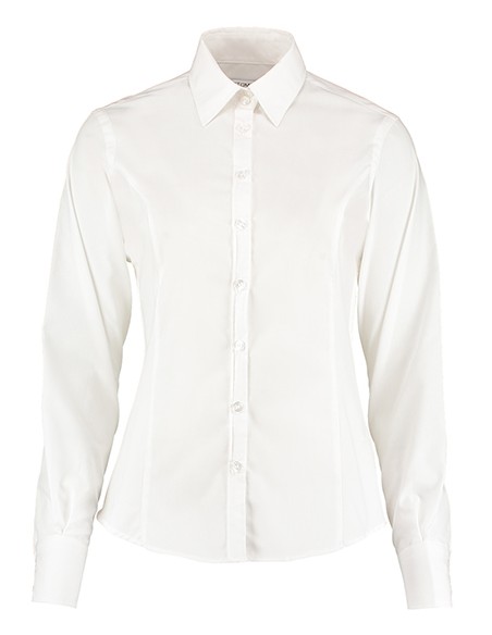 K-KK743F-Womens Tailored Fit Business Shirt Long Sleeve