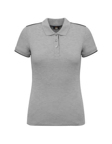 DES-WK271-LADIES' SHORT-SLEEVED CONTRASTING DAYTODAY POLO SHIRT