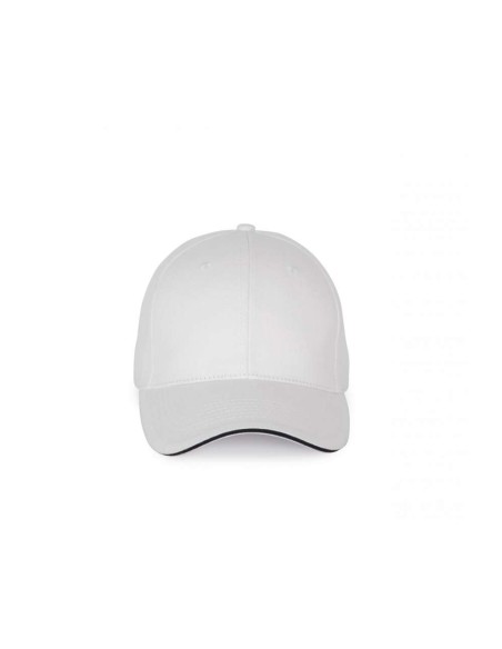 K-KP185-CAP WITH CONTRASTING SANDWICH PEAK - 6PANELS