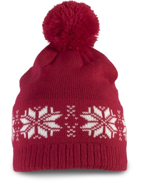 K-KP540-FAIR ISLE KNIT BEANIE